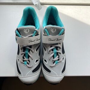 PEARL IZUMI X-Alp Impact MTB Cycling Shoe Women US 10 EUR 42 Gray Blue